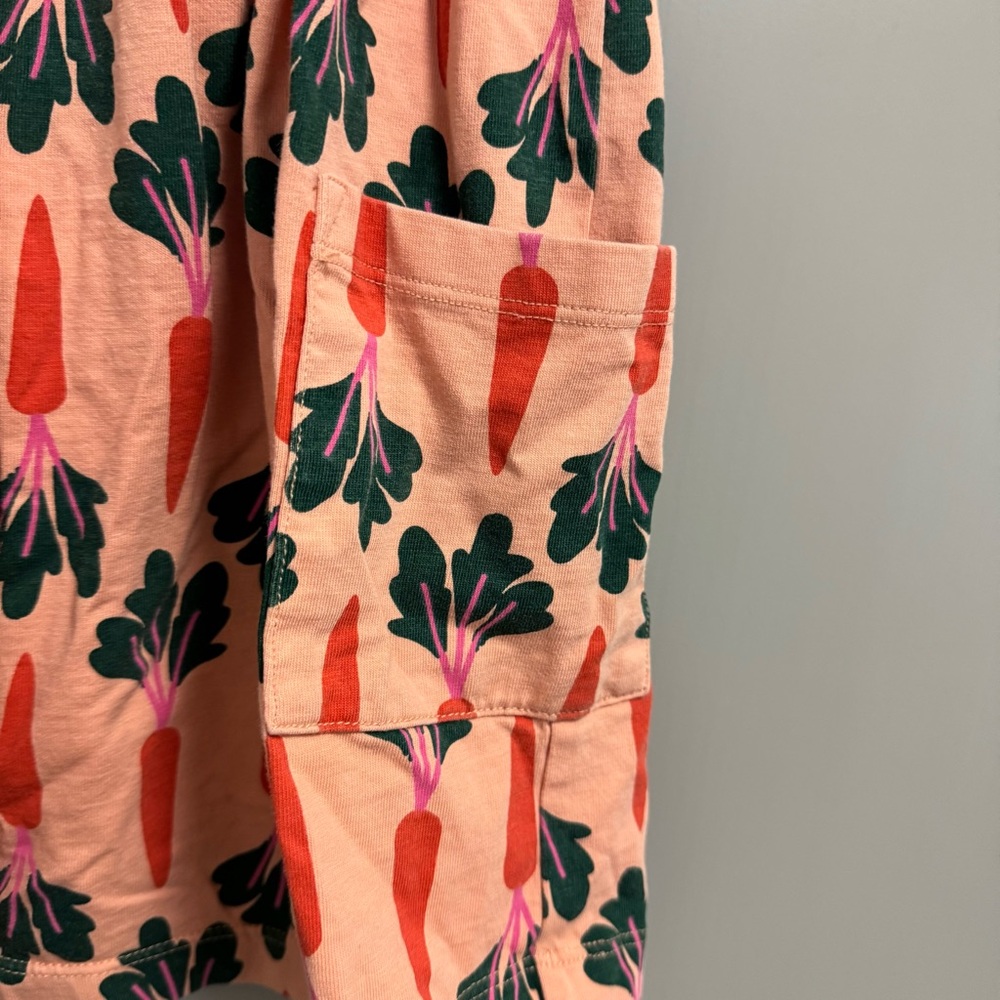 Hanna Andersson Easter Print Play Dress with Pockets Clover’S Carrots Size 4 - Picture 2 of 6